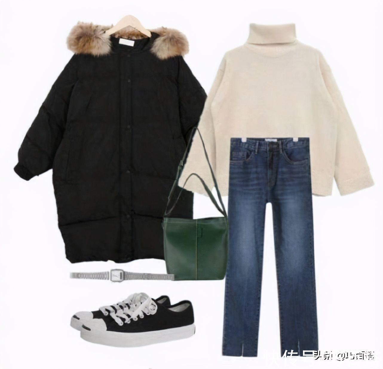  单品|黑色羽绒服的9种搭配！不重样的小心机时尚，冬季穿着显瘦显气质