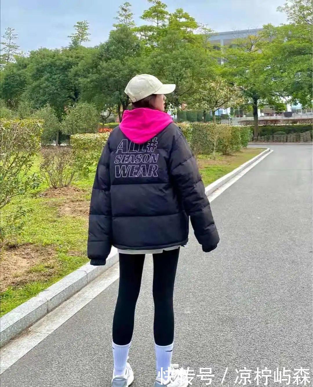 矮个子女生冬季羽绒服搭配