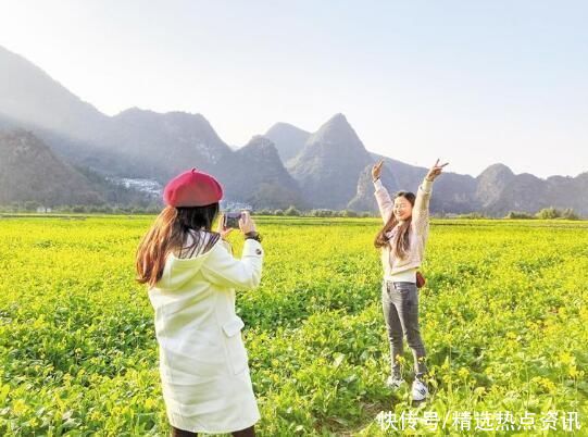 万峰林的油菜花开啦