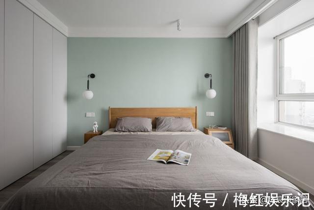清新|走进她家,就被清新淡雅的氛围吸引,利用颜色拼接让室内非常大方