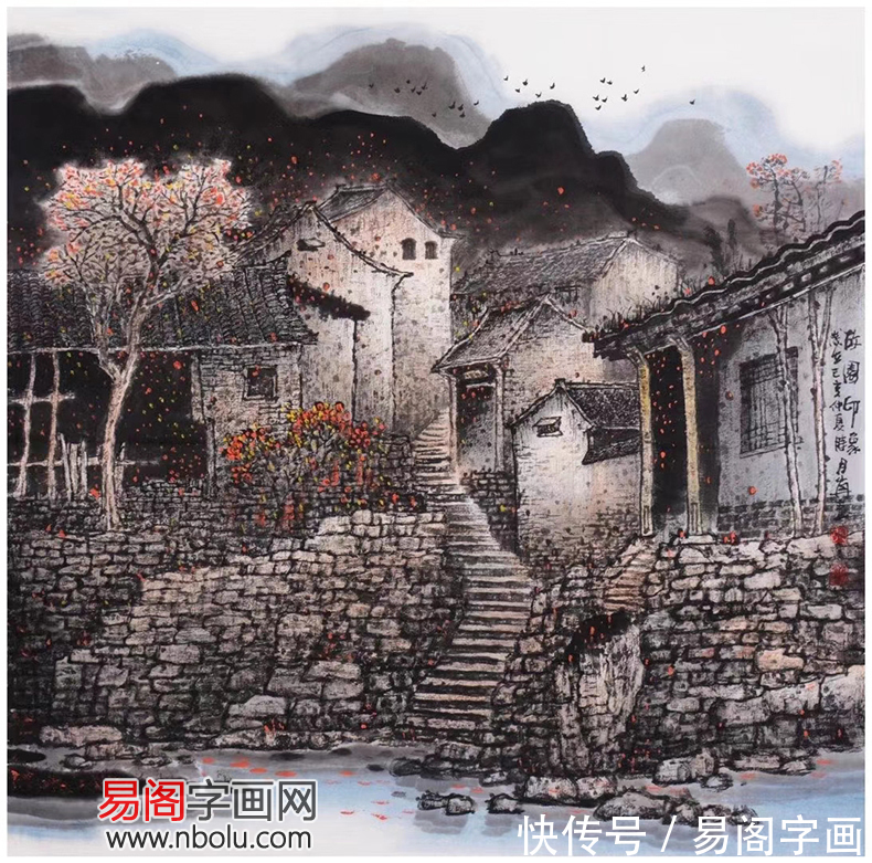 画家@张月岗泰山画:雄壮的自然美秀丽的体态美朦胧的诗意美