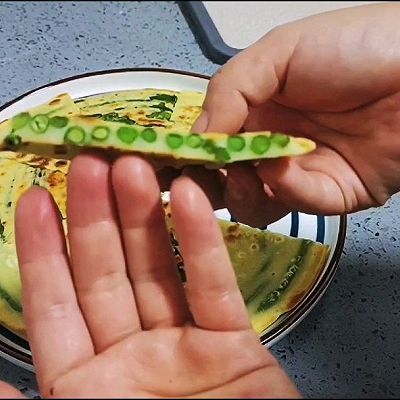 豇豆盘|豇豆鸡蛋饼