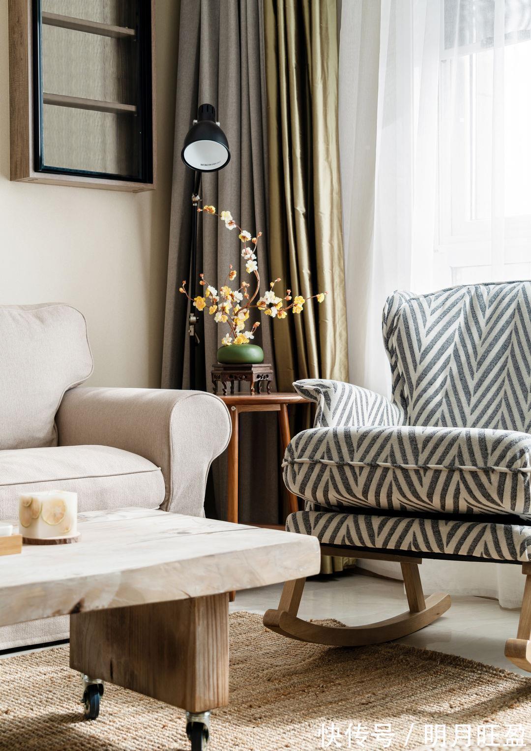 双开门|同样是原木风,她家不跟风不顺应主流,混搭出的效果让人眼前一亮