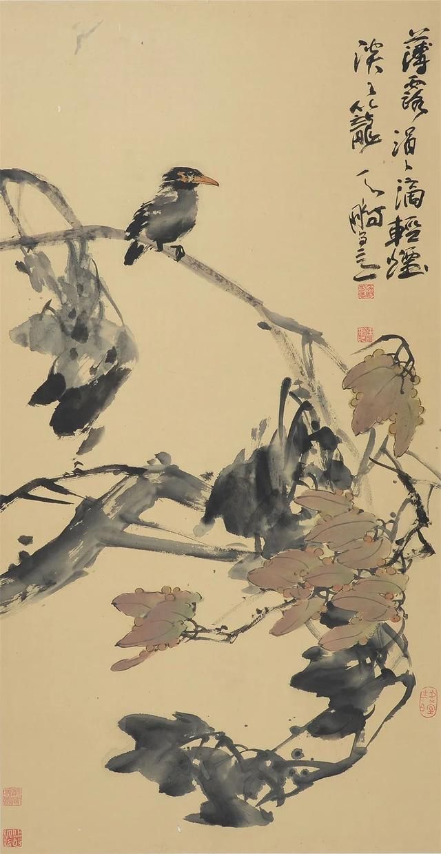  中国|中国国家画院花鸟画所副所长、陈鹏花鸟画作品欣赏