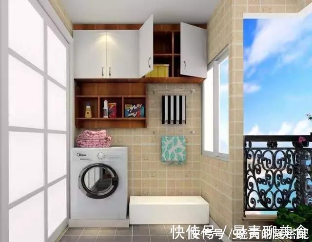 洗衣机|老公只是把阳台这样一改,瞬间多出一间半房,真是太聪明了