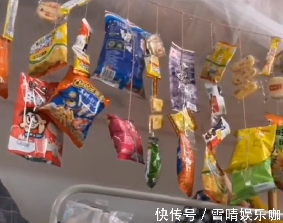 人工作|女大学生因“懒”出名,自制“零食帘”吃喝在床上,臭袜子攒一盆