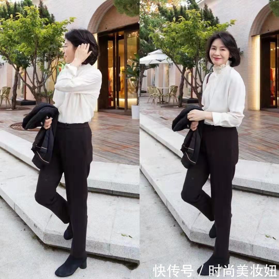 时尚|60岁女人秋冬别穿小白鞋,有这双短靴就够了,万能百搭又洋气