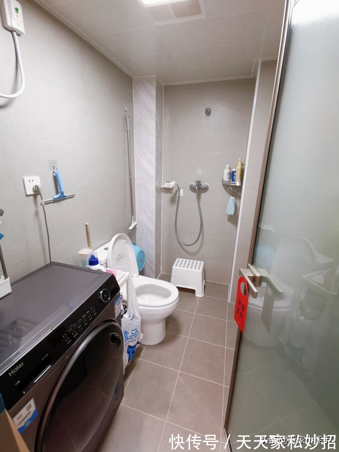 卫生间|这是我见过最极简的装修,全屋大白墙,不做吊顶,一家三口很幸福