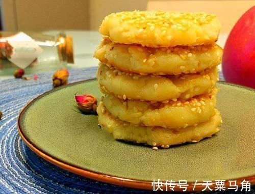 山药小饼|一根山药一个苹果,自从学会这做法,我家隔三差五吃,早餐吃饱腹