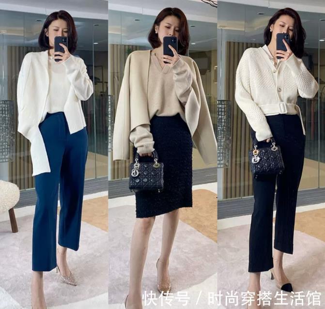 针织衫|中年女人秋天如何提升气质?学习3个技巧和2种搭配,优雅又有韵味