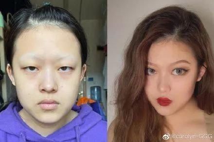 换头术|化妆可以厉害到什么地步女生化妆前后的差别,就像整容了一样