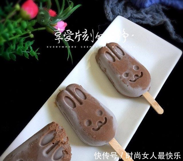 黑巧雪糕,硬中带软的超级美味!