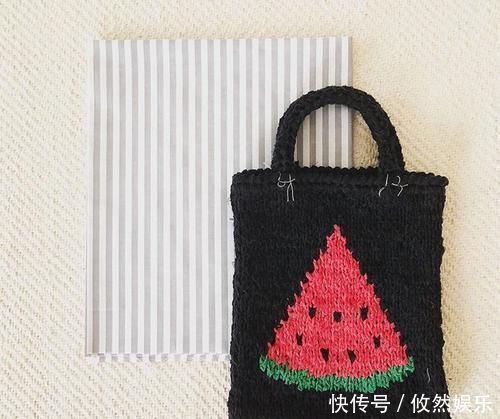 erikato#把编织玩出新创意,棒针、钩针结合起来,提花也能用钩针表现