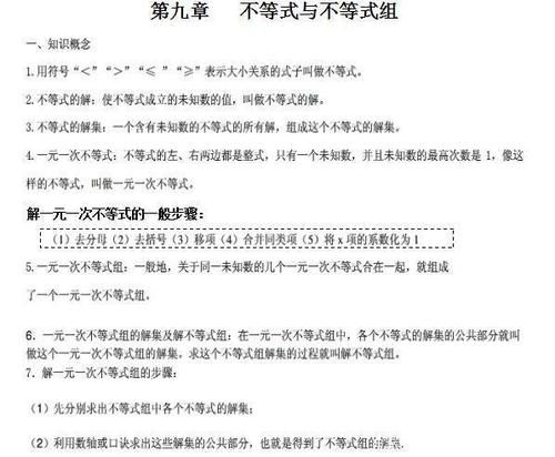 七年级下册数学重点、难点、易错点整理汇总，考前必备！