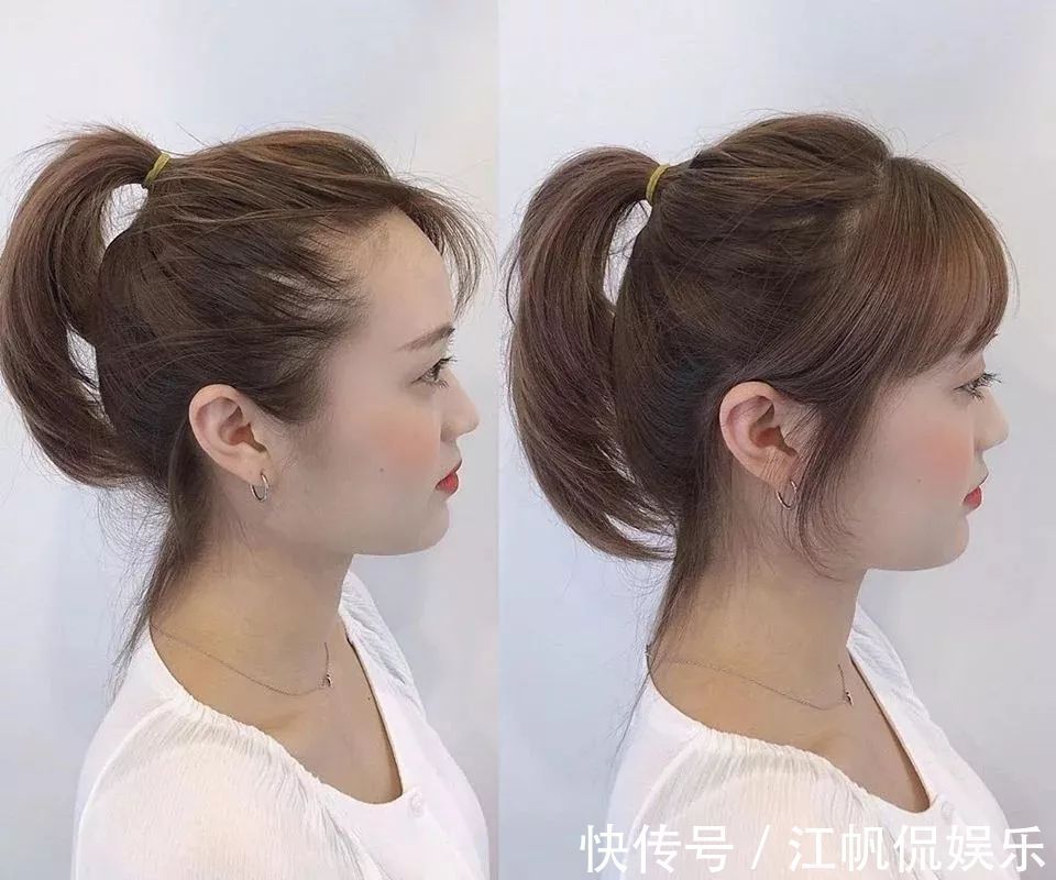 脸型|发型师解密不同脸型小脸关键,微秃女孩必学碎发发型修剪法!