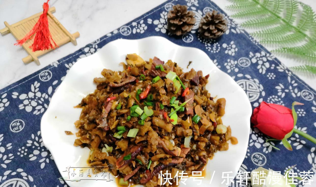 外婆菜|它俩是湖南特色美食,两种食材一起炒,那味道绝了,真的好下饭!