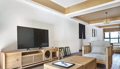 打通|120㎡两房两卫,餐厨客空间打通,5.6W打造原木居酒屋