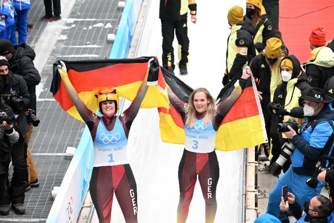 盖森贝格尔|德国名将女子雪橇摘金 中国小将王沛宣列第29