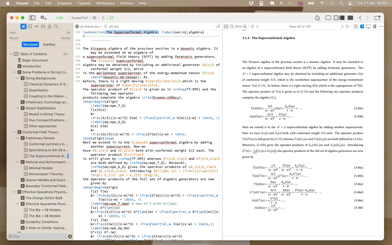 Texifier For mac v1.9.25 LaTeX 编辑器中文版