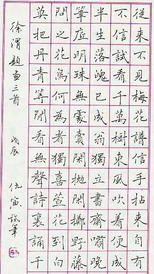 仇寅|他是一位将硬笔书法写到极致的书法家,获全国首届硬笔书法特等奖