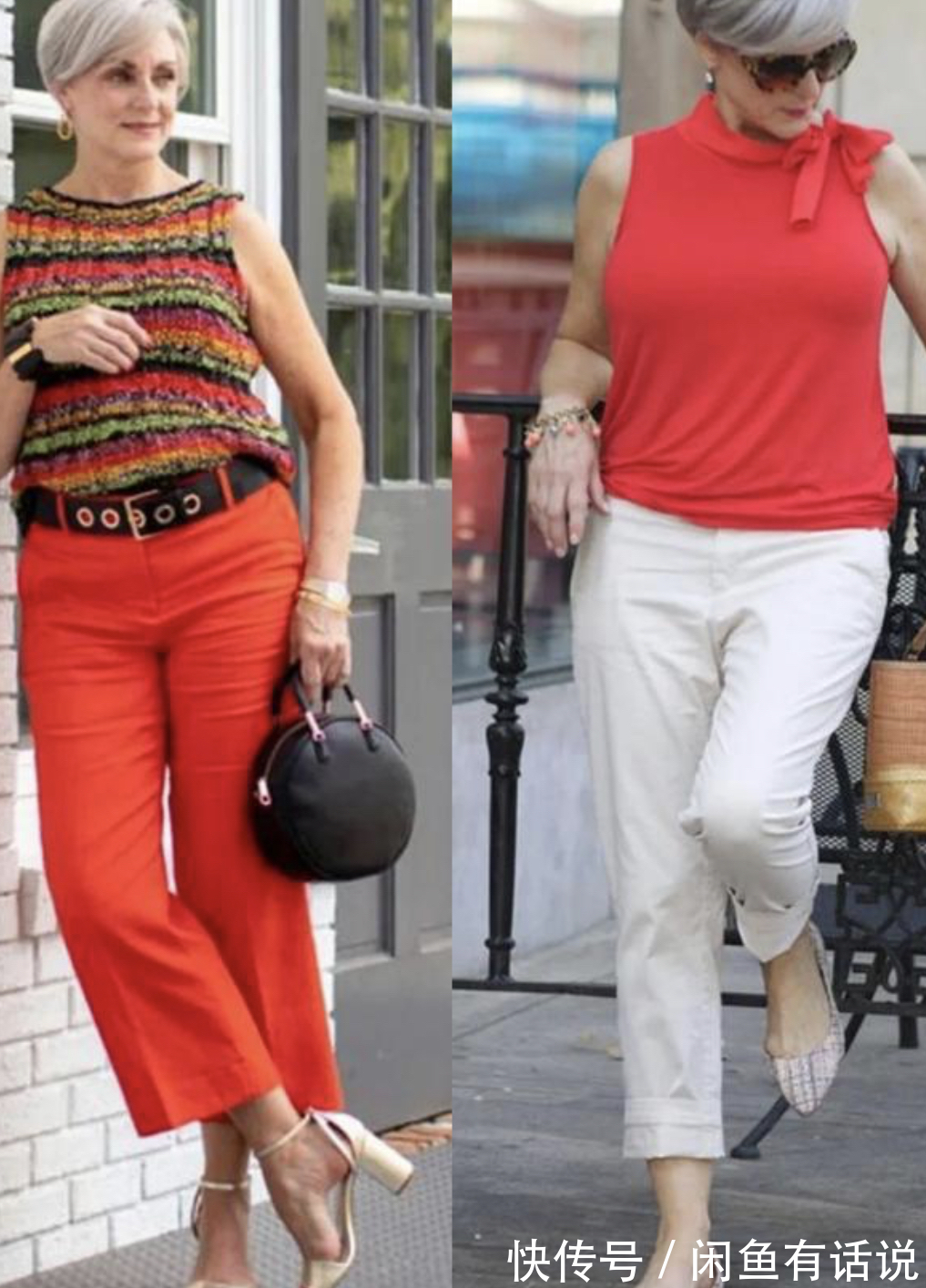 奶奶|年纪大还长得胖!63岁胖奶奶却穿得时髦又有气质,满头白发也优雅