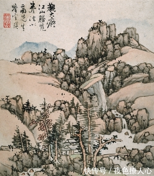 江山胜览#小中见大,捕捉自然天真妙趣,蓝瑛绘《江山胜览》