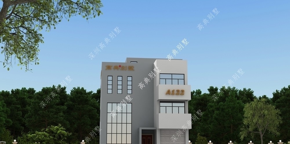 别墅|这款现代农村别墅,一看就很温馨,方方正正,简简单单。