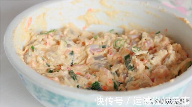 章鱼|虾仁章鱼蟹肉海鲜大咖云集的海鲜饼来了,简单美味口口鲜嫩满足