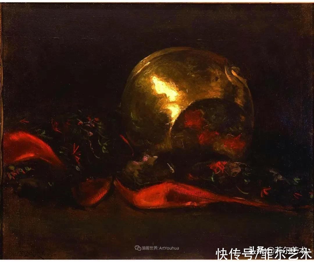 人物|空灵的天使，精美绝伦~雅培·翰德逊·泰勒女性人物油画作品欣赏