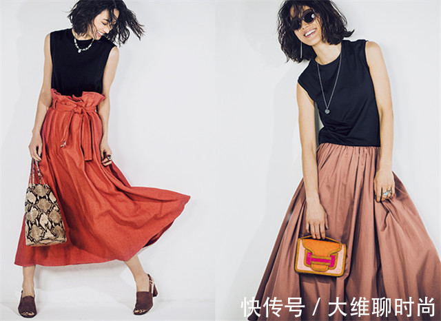 夏季|说实话,夏季还真少不了一件黑色T恤,时髦酷感且还能穿出女人味