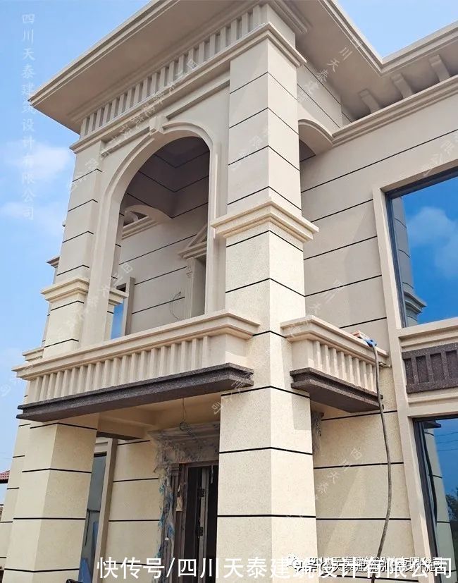 完工|四川自贡三层欧式乡村别墅完工实景 农村别墅自建房 自贡施工队