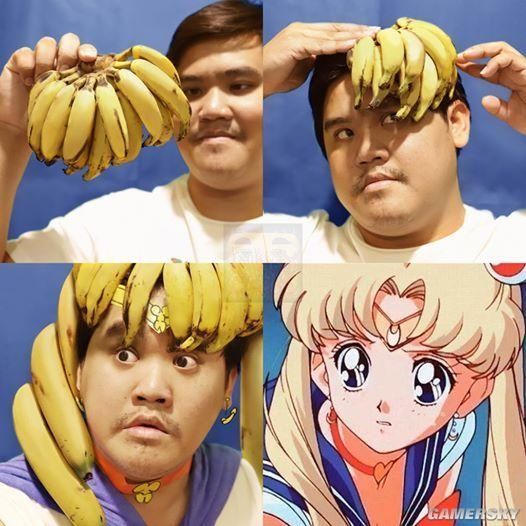 黄金圣斗士也难逃泰国小哥的COS,史上第一件“香蕉味”圣衣诞生