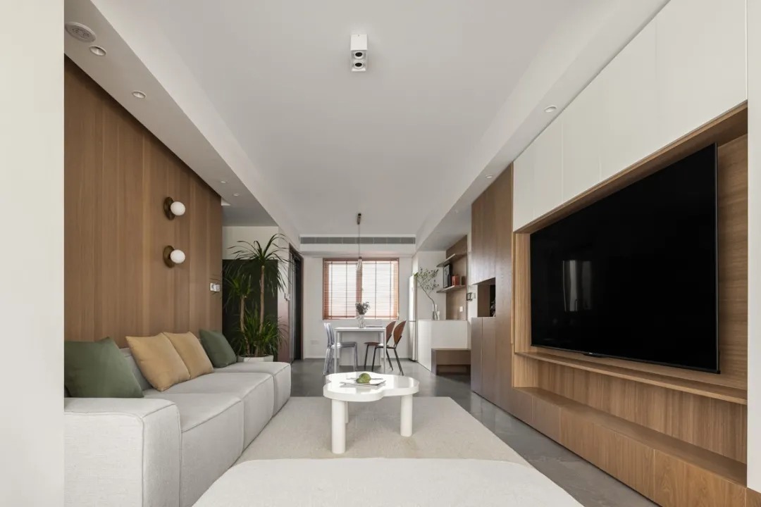 过道|109平自然简约现代风三居,颜值、功能与个性统统满足