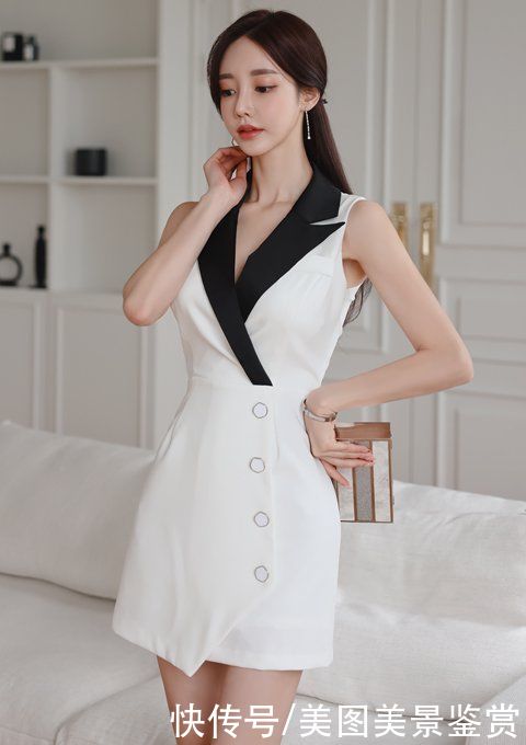 孙允珠|如何搭配才有气质，看看孙允珠个性炫白西装衬裙，让珠珠气质倍增