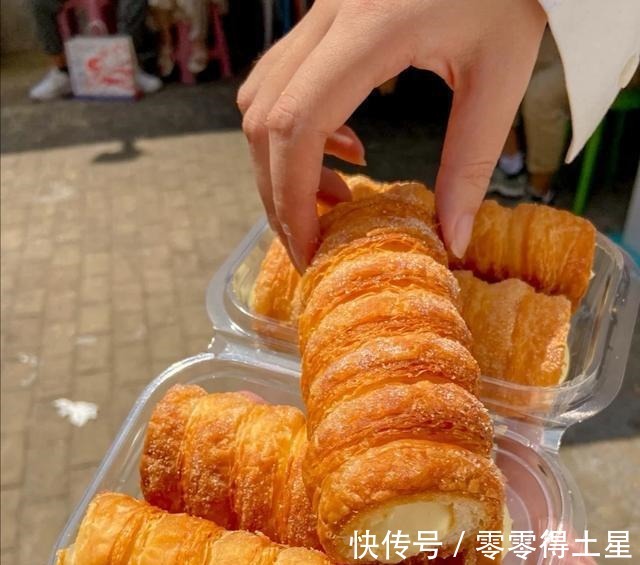 南京探店,超好吃的糖桂花芋苗厚蛋挞,太适合秋天了!