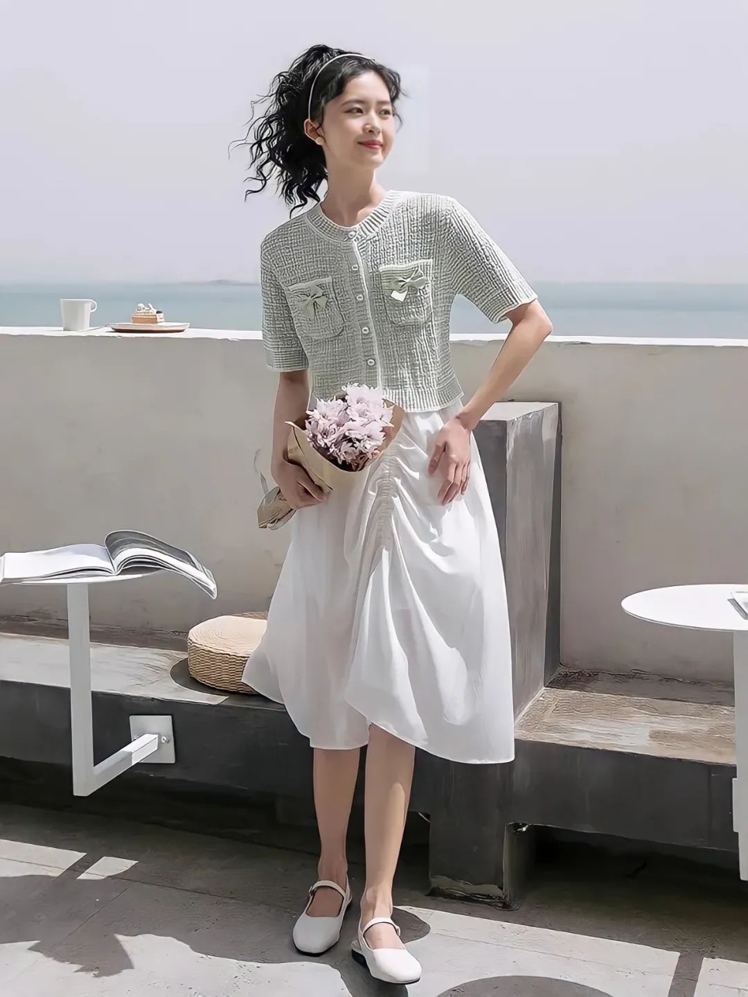 cp|衬衫+裙子、T恤+半裙=小个子夏秋王炸CP，巨洋气