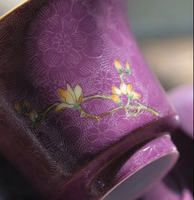 扒花@清代宫廷的一种特殊陶瓷工艺,扒花