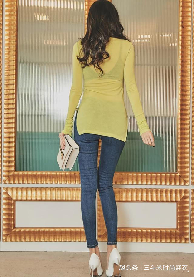 坡跟 牛仔裤轻松展示淑女线条,秀出自信美感,很有女人味!