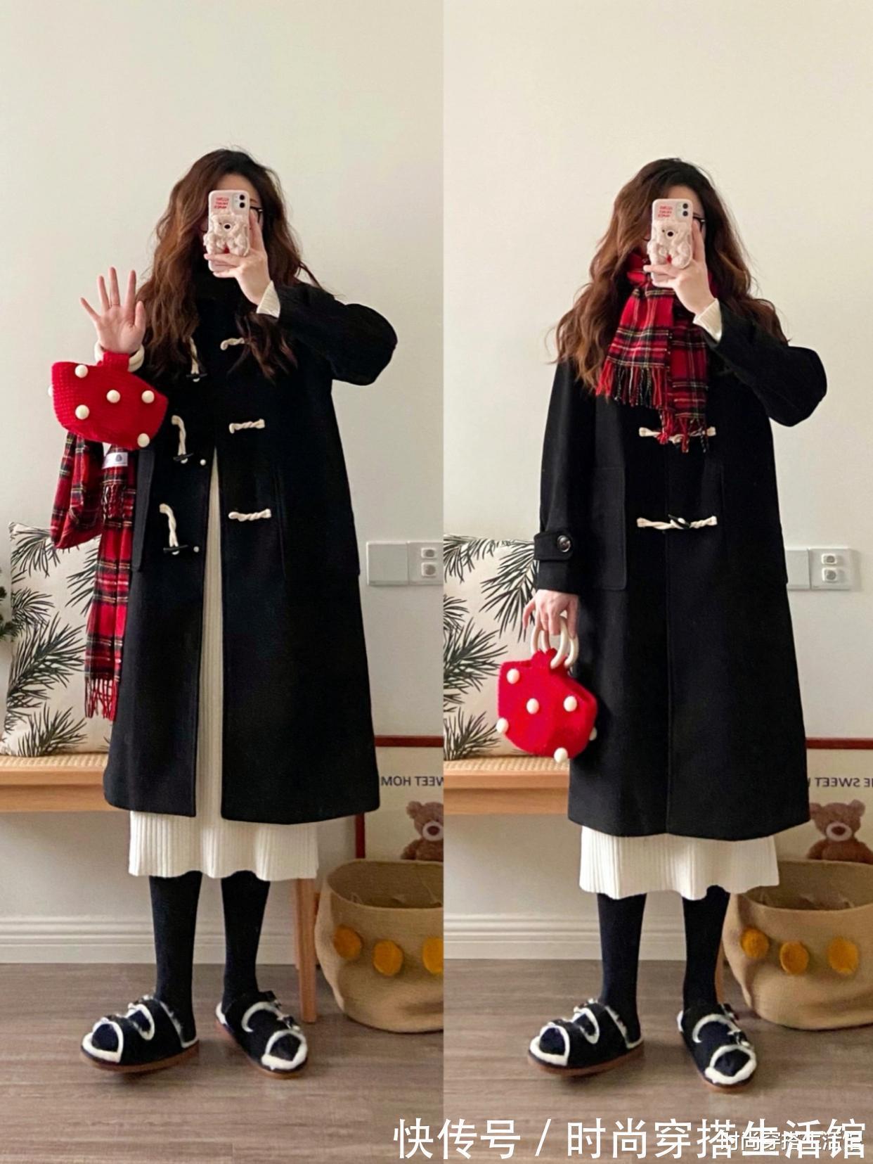 模板 这才是30+女人冬季穿搭模板,简约时尚又气质,照着穿就对了