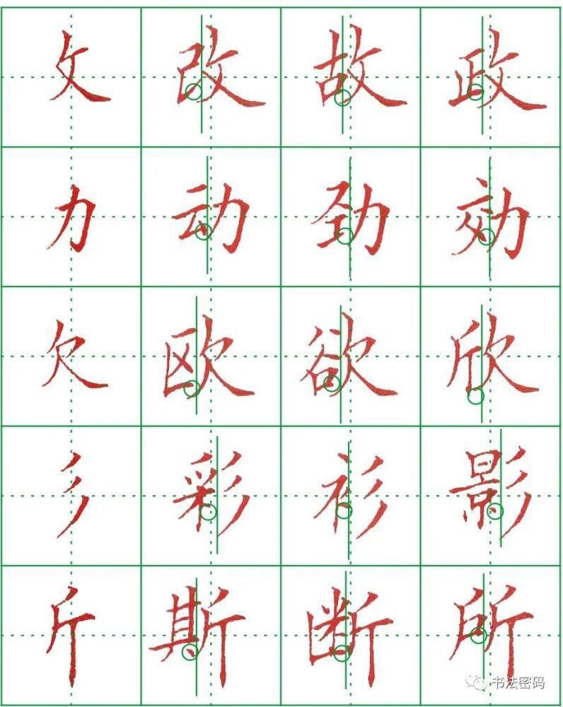  字旁|“判结构+左让右+找对象”，1个公式就可解决左右结构汉字的书写