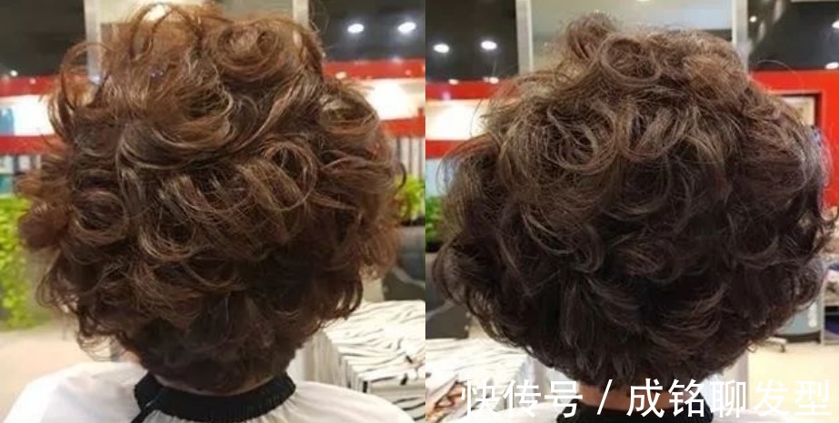 白发 这才是最适合老年人的卷发,蓬松饱满又显发量多,简单随意又实用