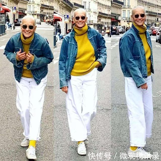 老年人|70岁的法国老奶奶 穿衣优雅而素净 是老年人搭配的榜样