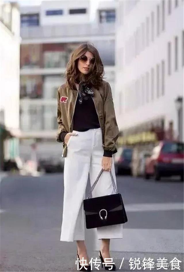 又到阔腿裤表演时刻,这9套搭配,洋气时髦有内涵
