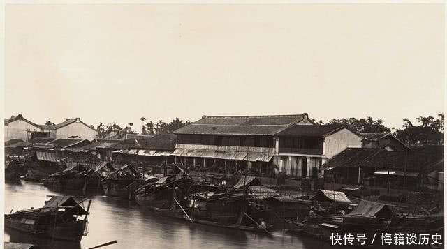 西贡|1866年越南胡志明市景象：到处中国人的建筑，刚被法国殖民者侵占