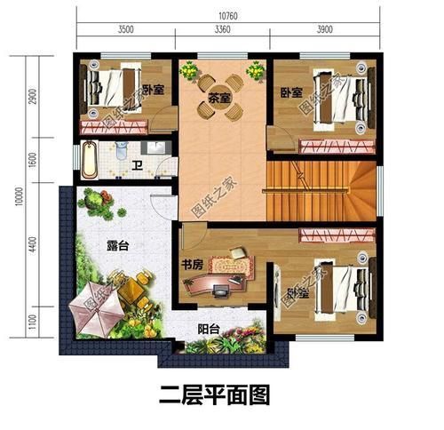 客厅|推荐三款二层自建房设计图，占地不超过120平米，依旧大气时尚