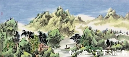 美术家协会@崔鹏程山水画，色泽斑斓，明丽堂皇