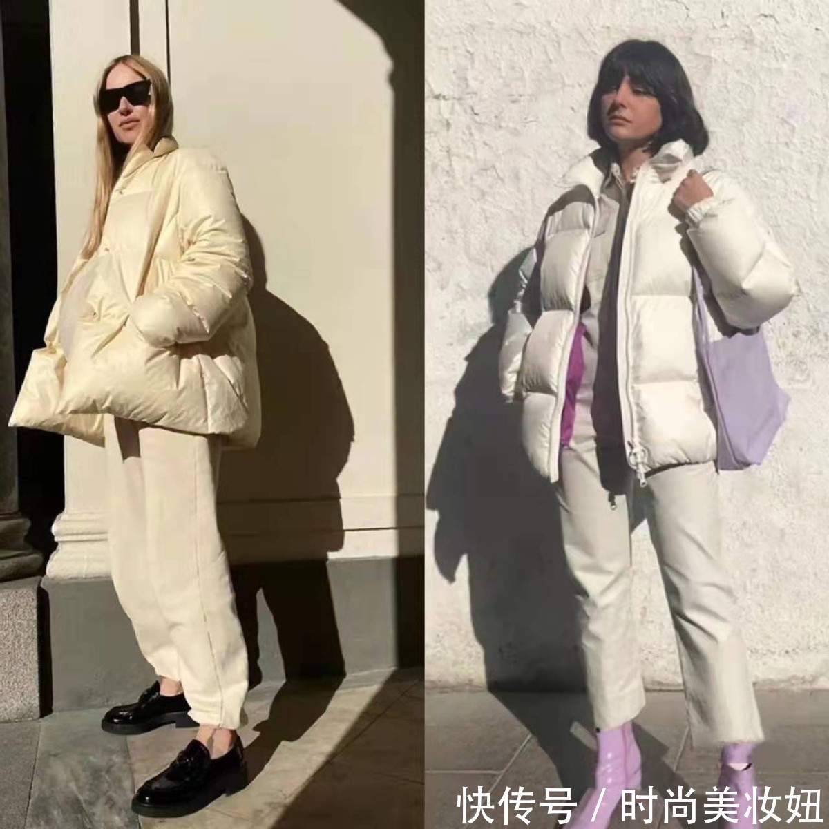 牛仔裤|这是我见过最吸睛的羽绒服穿搭,每一套都时髦洋气,值得收藏