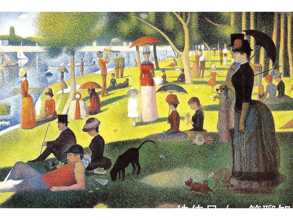 董源#新印象主义很牛?我国这位画家创造的类似画法比法国人早900多年