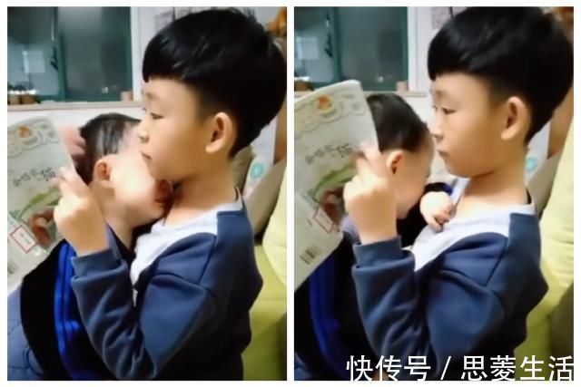 二胎|弟弟被爸爸训哭了，委屈的趴在哥哥怀里告状，看的我都想要二胎了