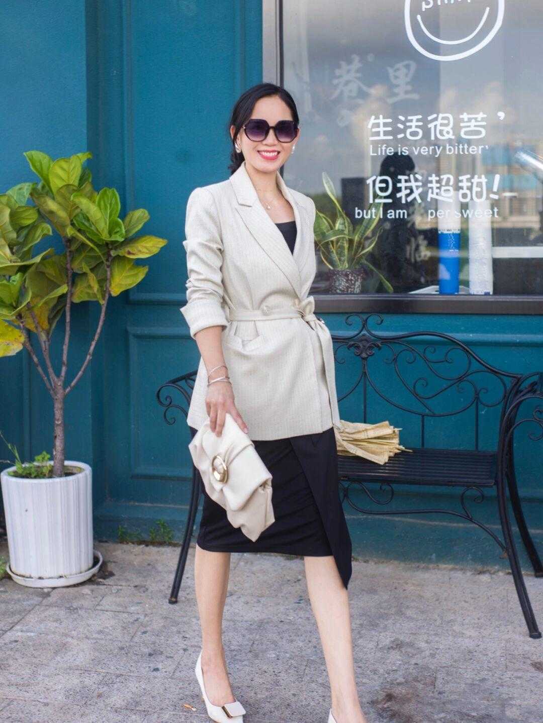 颜色|西服不要光选黑色,其他颜色效果更好,时髦又耐看,还自带气质